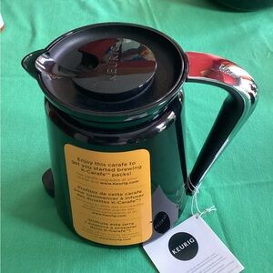Keurig Replacement Black and Silver Carafe NWT